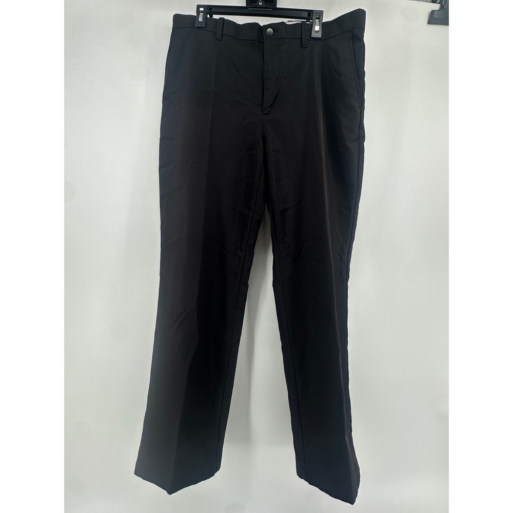 Callaway Mens Golf Pants Black Flat Front‎ Performance Trousers 38x32